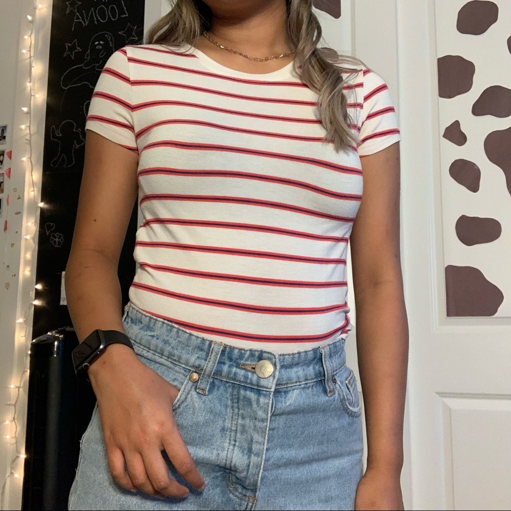 Striped Crop Top